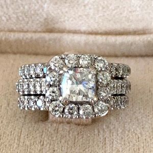 Diamond Wedding Ring Set